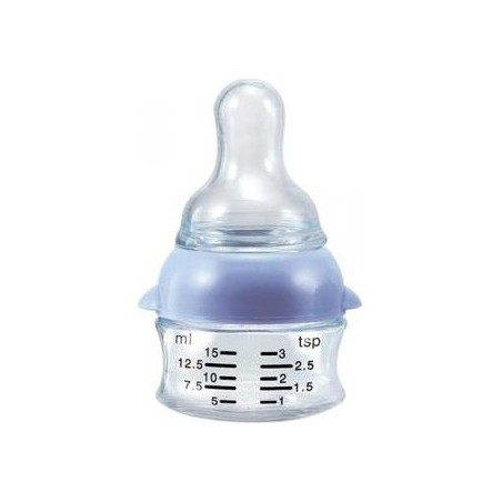 NUBY - Micro-Biberon X Medicina Colore Celeste 0-6 Mesi 15 Ml