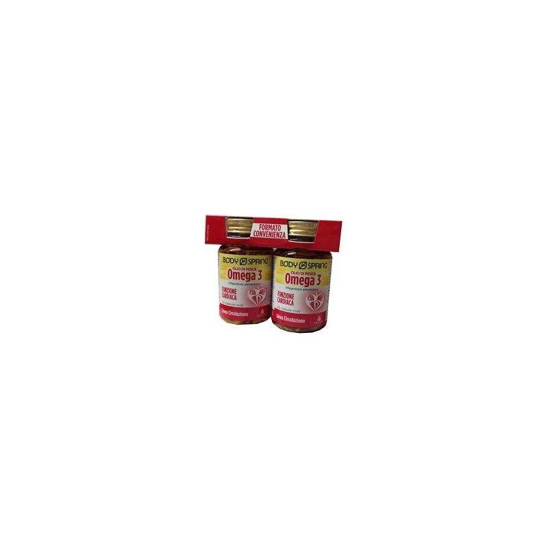 Body Spring - Olio Di Pesce Omega 3 100 Capsule - Integratore Per Il  Controllo Del Colesterolo