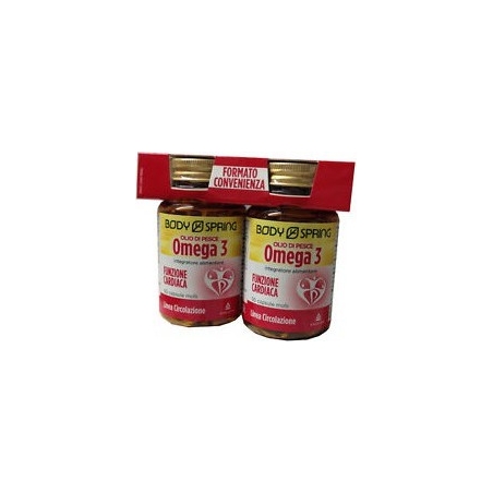 Body Spring - Olio Di Pesce Omega 3 100 Capsule - Integratore Per Il  Controllo Del Colesterolo
