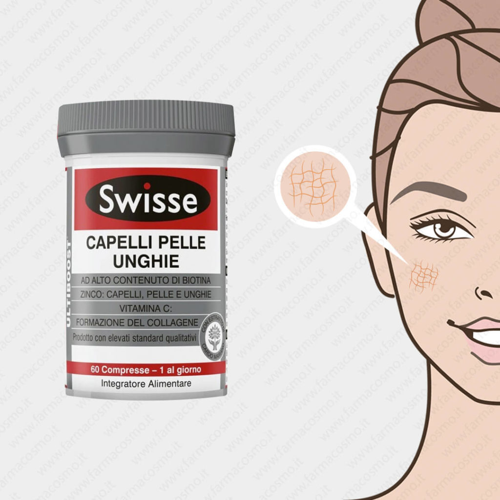 SWISSE - Capelli Pelle Unghie - Integratore Alimentare 60 Compresse