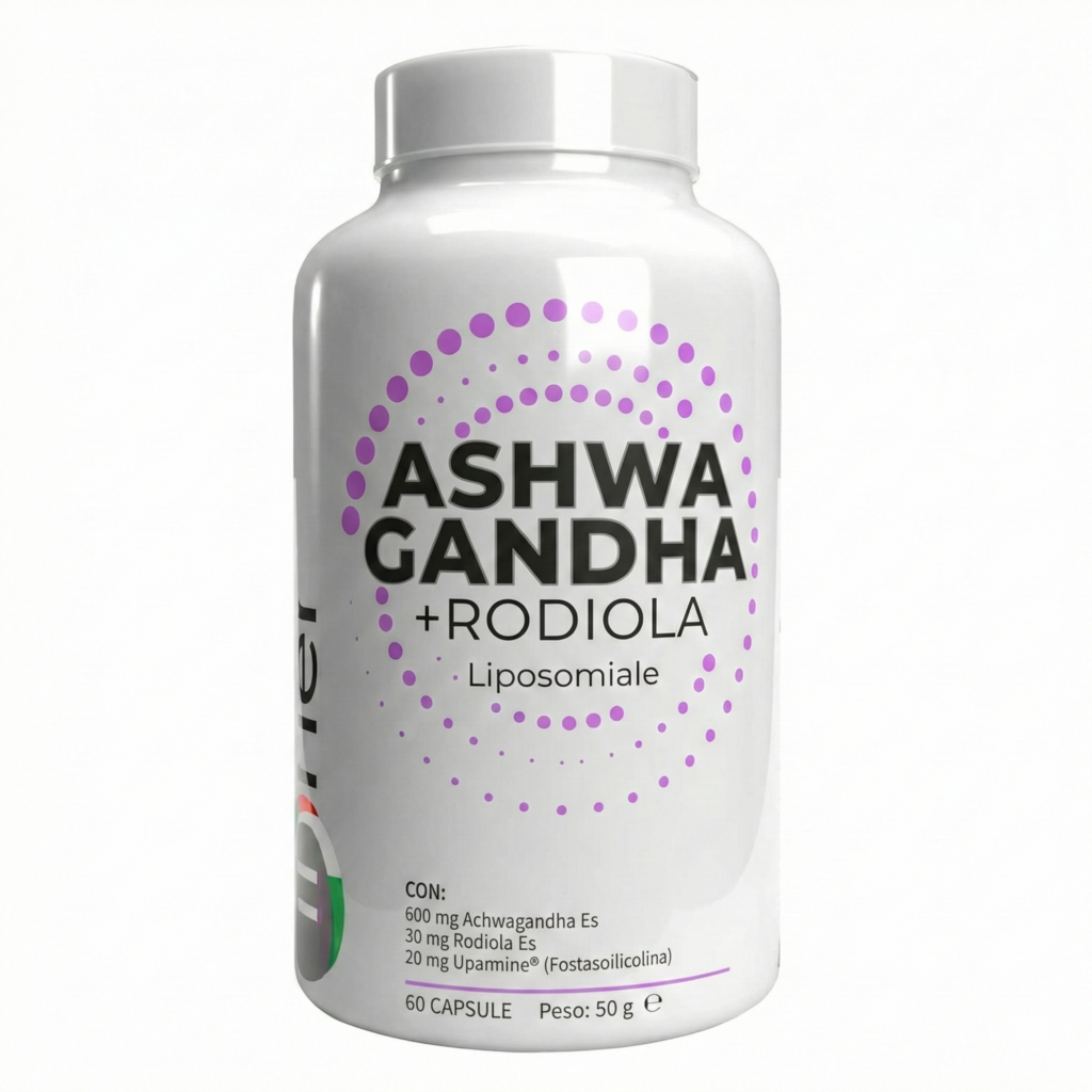 Ashwagandha e Rodiola: adattogeni naturali per la gestione dello stress e della Skin-Mind Beauty Integratore Ashwagandha e Rodiola liposomiale per abbassare i livelli di cortisolo e lo stress a 40 anni