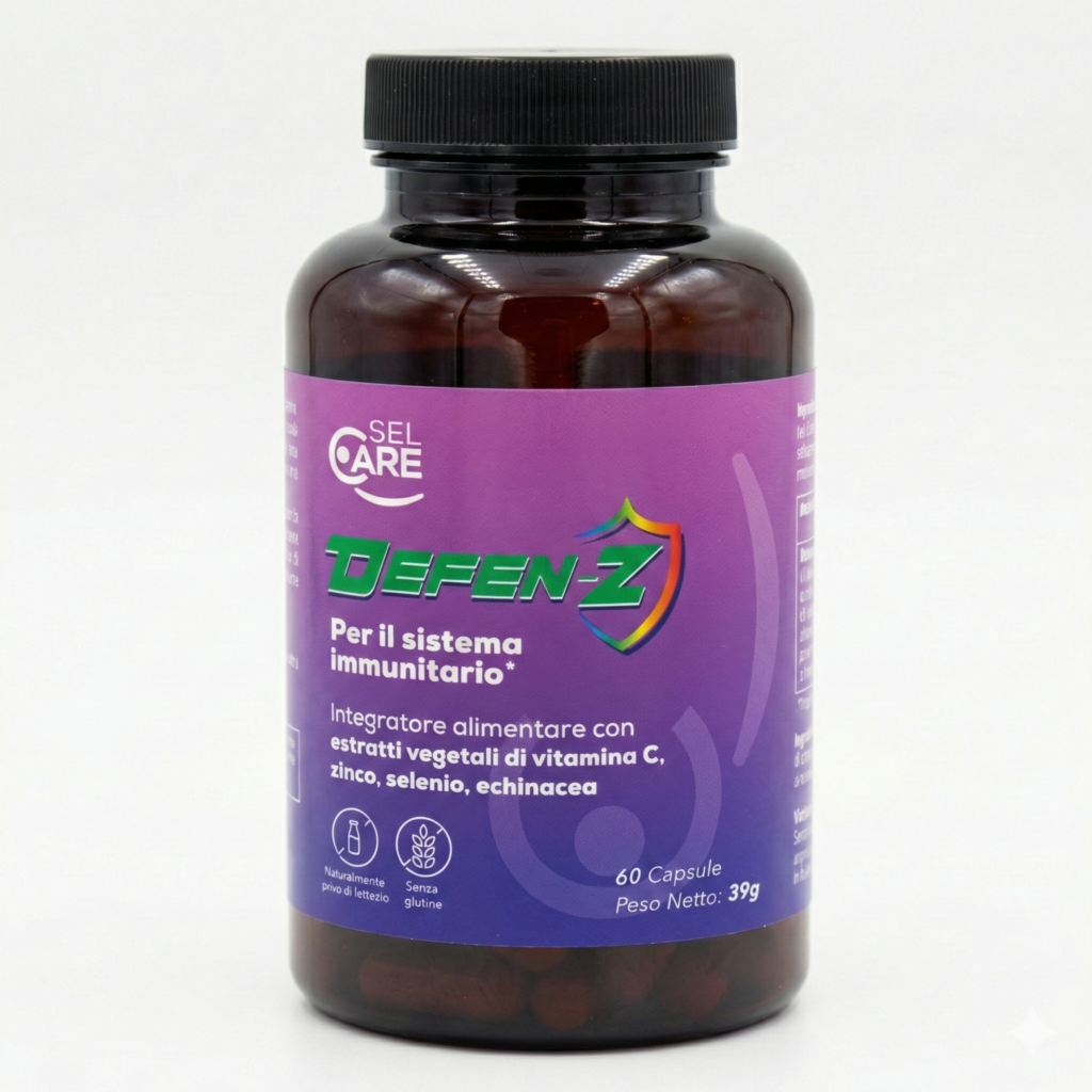 Defen-Z: il mix essenziale di minerali per l'equilibrio ormonale maschile Sel Care Defen-Z integratore base di Zinco Selenio e Vitamina C per sistema immunitario e sintesi del testosterone