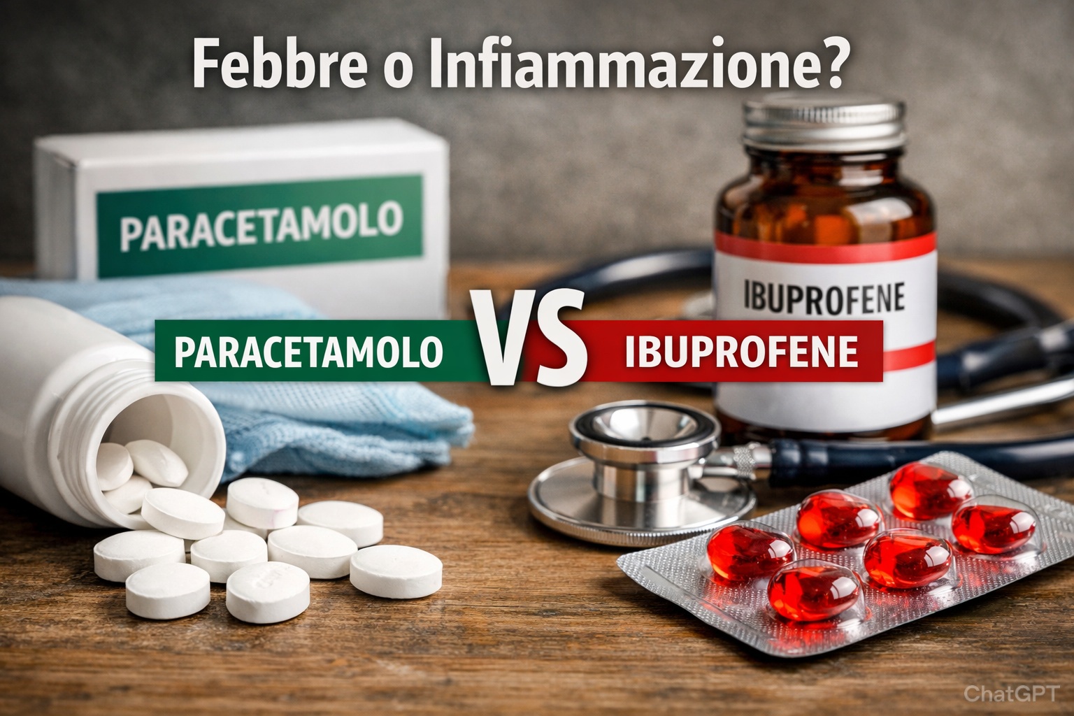Febbre o infiammazione? Guida alla scelta tra paracetamolo e ibuprofene